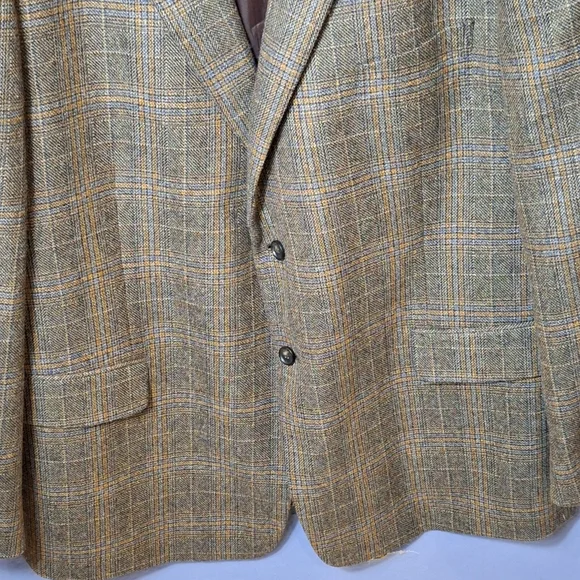 John W Nordstrom x Lanificio di pray 100% cashmere sports coat 50R plaid